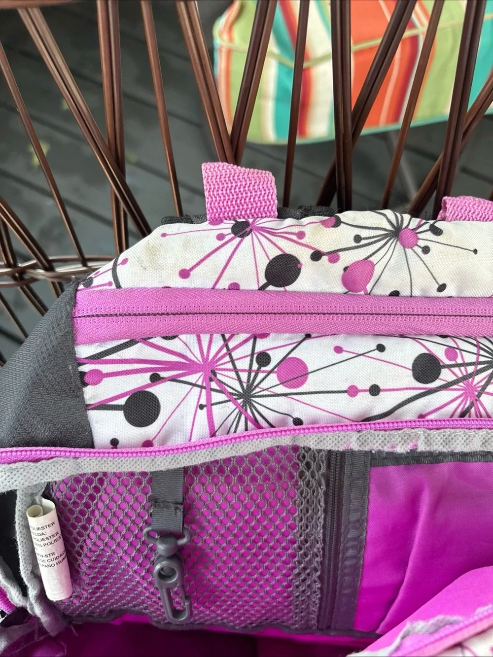 Source Unknown Kids Backpack in Gray and Pink